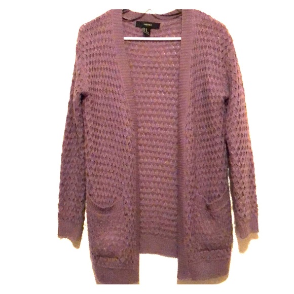 Forever 21 Sweaters - 💰BOGO free💰 Forever 21 purple knit cardigan